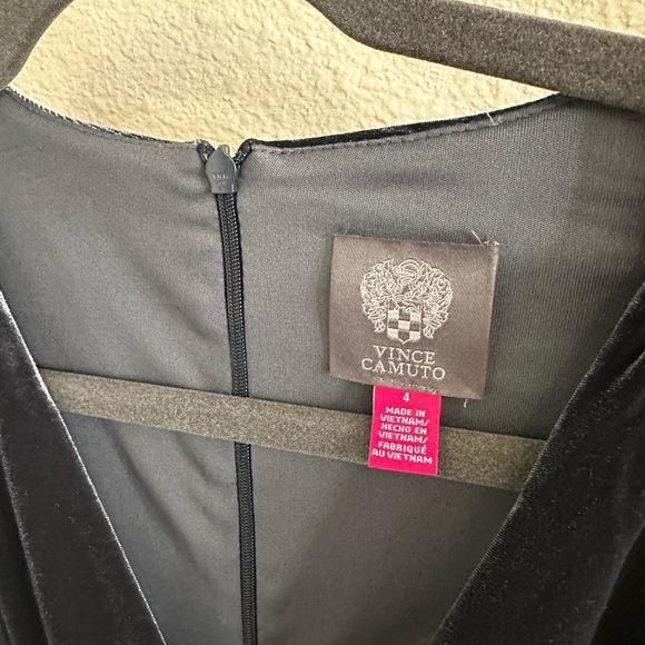 Vince Camuto Gray Velvet Wrap Dress - Picture 6 of 6